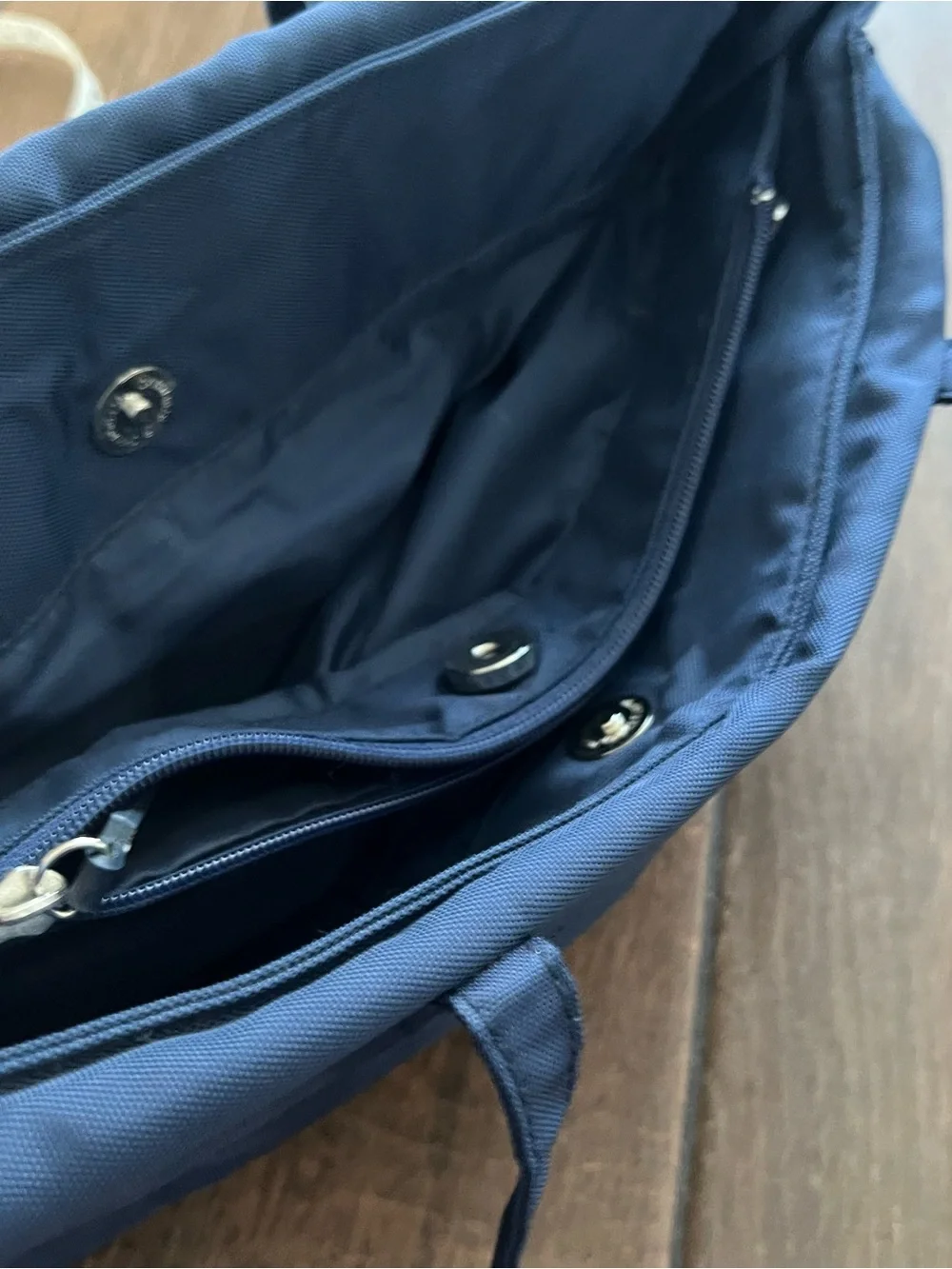 Harrod's London Navy Blue Nylon Purse